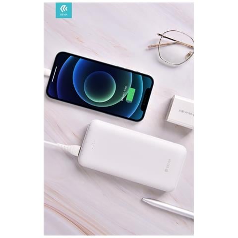 Power Bank Kintone V2 20.000 Mah 2 Uscite 5 Volt 2.1a. Bian - Foto 1